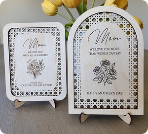 Regalo Personalizado para el <span class=keywords><strong>Día</strong></span> <span class=keywords><strong>de</strong></span> <span class=keywords><strong>la</strong></span> <span class=keywords><strong>Madre</strong></span>, Arco/Rectángulo Decorativo para Mesa, Letrero <span class=keywords><strong>de</strong></span> Madera con Soporte para el <span class=keywords><strong>Día</strong></span> <span class=keywords><strong>de</strong></span> las Madres - Product Image 1