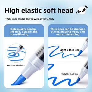 ชุดปากกามาร์กเกอร์สีศิลปะสำหรับนักเรียน24/36/48/60/60/80/120สี - Product Image 3