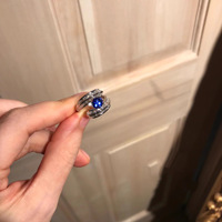 Bague bijoux haut de gamme Premier Vogue carré bleu royal avec design de banquet réglable élégant en cuivre luxueux