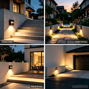 Lámpara de Pared LED para <span class=keywords><strong>Exteriores</strong></span>, Moderna y Sencilla, Resistente al Agua, para Patio, Puerta, Balcón, Jardín, IP65, Más de 300 Unidades al por Mayor - Product Image 4