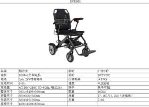<span class=keywords><strong>Fauteuil</strong></span> <span class=keywords><strong>roulant</strong></span> <span class=keywords><strong>électrique</strong></span> pliable en alliage d'aluminium télécommandé sans fil Amain OEM, batterie au lithium 24V, capacité de charge de 100 kg - Product Image 4