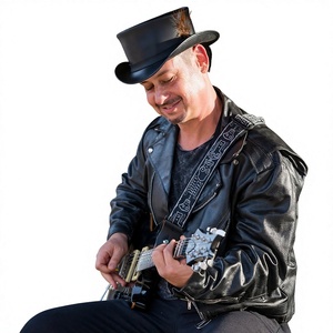 Leather Fashion Top Hat with <b>Feather</b> <b>Black</b> Formal Unisex Adult Adjustable 56-58CM - Product Image 6