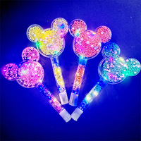 Baguette Magique LED Lumineuse en Plastique, Effet Clignotant pour Concert, Bâton Clignotant en Mousse Flocon de Neige Coloré, Décoration de Festival
