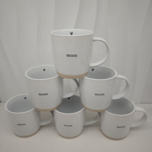 Tasses en porcelaine à pois prêtes à être expédiées, tasses en céramique mouchetées LOGO Silk Creen personnalisées de 11oz pour la fête des mères et <span class=keywords><strong>les</strong></span> vacances - Product Image 2