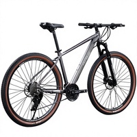 Vélo de montagne à suspension avant, cadre en aluminium de 27,5 pouces, unisexe, freins à disque doubles, 27 vitesses, 33 vitesses, vélo de cross-country
