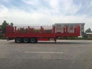 Semi-remorque pour le transport de bétail News Fence SINO 4 essieux 60 tonnes certifiée, prix usine, longue durée de vie - Product Image 4