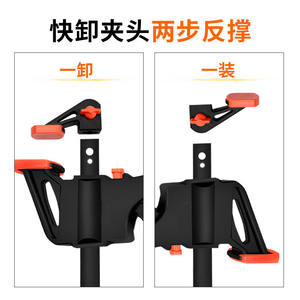 Abrazaderas F para carpintería, ajustables, de alta resistencia, para fijación de madera maciza, métricas, de acero A3, acero laminado en frío, pintadas - Product Image 5