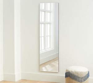 Contemporary Decorative Metal Framed Rectangular <strong>Round</strong> Wall Mounted Floor <strong>Mirrors</strong> <strong>Large</strong> - Product Image 6