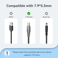 Adaptateur universel pour ordinateur portable 90W 7,9 mm * 5,5 mm 20V 4,5A pour chargeurs et adaptateurs LN/Toshiba/Asus/Acer/Dell/HP CE/FCC/ROHS/UL