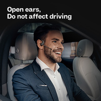 Casque de sport intra-auriculaire stéréo Bluetooth V5.3 avec microphone détachable et écouteur à conduction d'air