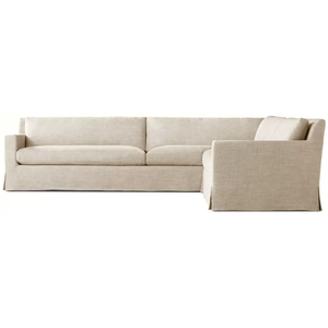 Canapé d'angle intérieur à revêtement amovible pour hôtel, avec accoudoirs à rail, structure en bois massif, mobilier de salon moderne, livraison directe - Product Image 5
