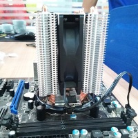 Refroidisseur de processeur à double tour, ventilateur de 9 cm, caloduc, 120 W, universel pour ordinateur Intel LGA 2011 1700 1851 775 1156 1120 AMD FM AM2 AM3 AM5 AM4