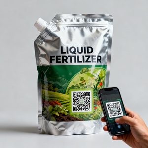 Bolsa de Plástico Flexible para Fertilizante Líquido con Código QR, Diseño de Bolsa con Boquilla para Facilitar el Vertido y un Cierre Hermético - Product Image 2