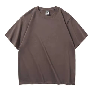 T-shirt décontracté pour homme en lilas, 100% coton, texture douce, respirant, uni, avec option d'étiquette personnalisée, vente en gros - Product Image 3