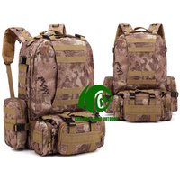 Sac à dos tactique Kango de haute qualité, sac à outils robuste pour la randonnée, sac à dos imperméable camouflage 45L