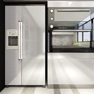 ORON DECO Hot Selling Self-Adhesive Wallpaper Rose Gold Metallic Brushed <strong>Kitchen</strong> <strong>Wrap</strong> Decorative Metallized Films Wall Sticker - Product Image 5