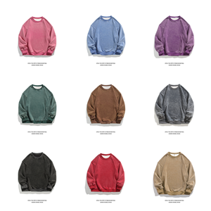 Sweat à capuche épais imprimé de logo personnalisé OEM pour hommes Sweats à capuche courts et simples sans cordon de serrage ourlet brut bord bas personnalisables - Product Image 2