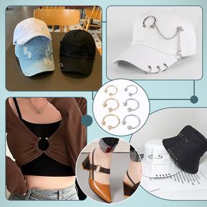 Sizes Pcs C Shape Buckle For Hat Metal Ring Clasps Gold Silver <b>Snap</b> <b>Hooks</b> Round <b>Hook</b> Closure Decorative <b>Snap</b> Rings For Baseball - Product Image 5