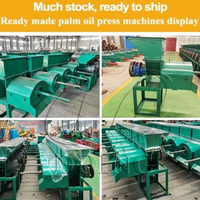 Chinese fabriek kleine palmolie-extractiemachine 300-500kg/u schroefpalmoliepers met dubbele aandrijving 4KW motor / 8PK dieselmotor