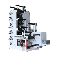 Machine d'impression flexographique numérique, machine d'impression flexo, type empilable, UV, 5 couleurs, machine de fabrication de sacs non tissés, fournie automatique