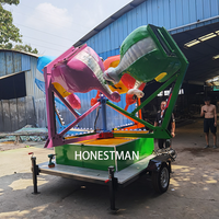 Mobile Portable Trailer Enfants Funfair Enfants et Adultes Autocontrôle Avion Thème Amusement Park Ride