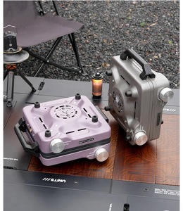 Réchaud à <span class=keywords><strong>gaz</strong></span> portable pliable TL, léger, coupe-vent, anti-explosion, à <span class=keywords><strong>double</strong></span> brûleur séparé, toutes saisons, pour <span class=keywords><strong>camping</strong></span> haut de gamme - Product Image 2