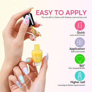 ยาทาเล็บฮาลาลแบบมืออาชีพ สีสวยติดทนนาน 210 สี สูตรน้ำ กลิ่นน้อย ลอกออกได้ ปลอดสาร 18 ชนิด สำหรับเด็ก เงางาม - Product Image 2