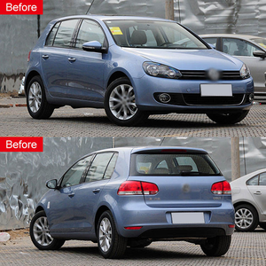 Kit carrosserie très demandé pour <span class=keywords><strong>Volkswagen</strong></span> Golf 6, mise à niveau style R20 avec pare-chocs avant, lèvre arrière, jupes latérales, grilles – Kits complets - Product Image 4