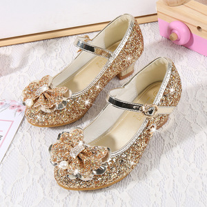 <span class=keywords><strong>Scarpe</strong></span> <span class=keywords><strong>con</strong></span> <span class=keywords><strong>Tacco</strong></span> Alto per Ragazze, Stile Coreano Primavera-Autunno, <span class=keywords><strong>Scarpe</strong></span> Dorate alla Moda per Spettacoli e Feste - Product Image 2
