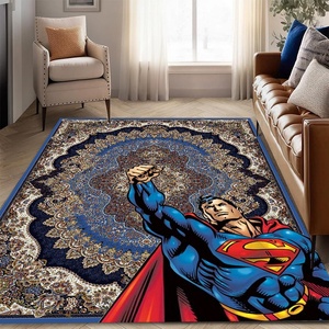 Tappeto persiano transfrontaliero con stampa <span class=keywords><strong>Superman</strong></span>, motivo cartone animato, per tavolino da caffè, soggiorno, camera da letto, cucina, ingresso, lavabile in lavatrice - Product Image 6