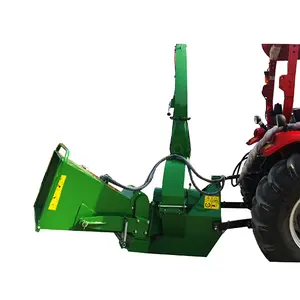 3 Point Hitched Chinese Mini Tractor PTO Driven Portable Small Wood Shredder Chipper Silent