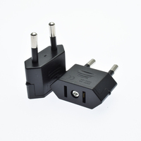 Adaptateur de Voyage Mini Prise US/EU pour France et Norvège, Convertisseur Plat 2 Broches CE/FCC/RoHS