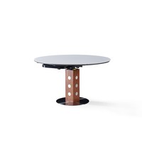 Table à manger extensible en bois nordique, sur mesure, 6 places, style antique, mobilier de luxe pour la maison, table à manger rotative