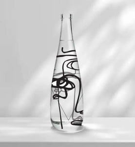 Bottiglia d'<span class=keywords><strong>Acqua</strong></span> in Vetro Personalizzata di Alta Qualità 330ml 500ml 750ml, Bottiglie Vuote di Lusso Uniche per Succhi e Bevande con Logo - Product Image 4