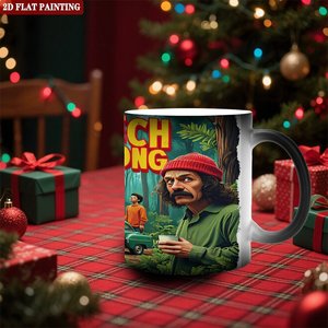 Cheech And Chong <b>Ceramic</b> Mug 11oz Color Changing Magic <b>Cup</b> 2D Flat Painting Design - Product Image 2