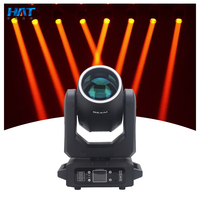 Projecteur à tête mobile HAT 150w, gobo spot, lumières de discothèque, DJ, 18 prismes, faisceau LED spot RGBW pour DJ, discothèque, mariage, Noël