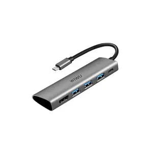 WIWU 알파 A531H USB C 5 in 1 허브 멀릿 포트 도킹