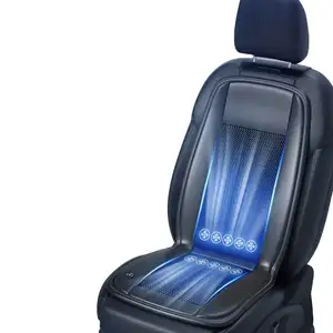 Anjuny 12V 24V cojín de asiento de coche de refrigeración con ventilador para asiento trasero verano camión enfriador ventilado cubierta de asiento Mat