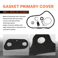 Kit de joints primaires TaiKaw en acier allié pour modèles Sportster XL 883/1200 2008-2020 – Amélioration/Rénovation de l'engrenage de moto