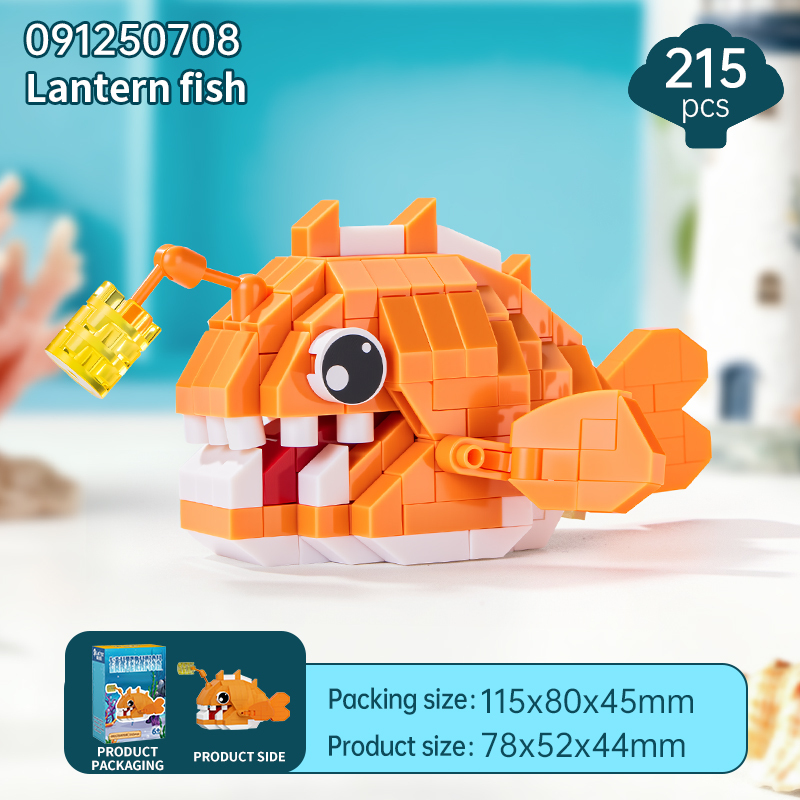 HDX145822 Animaux marins - Poisson lanterne 215 pièces