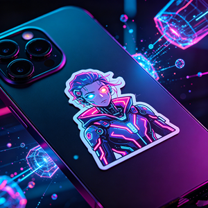 Adesivi per Carte di Credito Cyberpunk Anime, Impermeabili in PVC, Rimovibili per Carte di Debito e Bancomat - Product Image 4