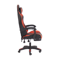 Chaise de jeu en cuir à dossier haut, ergonomique, inclinable et réglable en hauteur pour la maison et le bureau