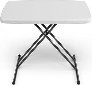 Mesa Plegable Personalizada de 30 Pulgadas, Escritorio con Altura Ajustable, Bandeja para TV, para Acampar, Mesa Plegable para Espacios Pequeños, Sin Ensamblaje - Product Image 1