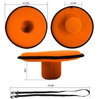 Nouveau design tendance, porte-gobelets et porte-canettes flottant en néoprène isolé et imperméable avec fermeture éclair pour les fêtes estivales à la piscine et à la plage