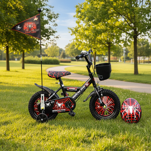 <span class=keywords><strong>Bicicleta</strong></span> Infantil de Spider-Man de 12/<span class=keywords><strong>14</strong></span>/16 Pulgadas, <span class=keywords><strong>Bicicleta</strong></span> Unisex para Niños y Niñas con Ruedas de Entrenamiento y Casco, <span class=keywords><strong>Bicicleta</strong></span> Infantil Segura - Product Image 4