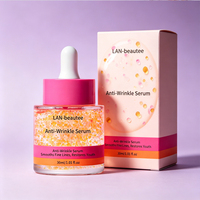 Sérum facial liquide en gros sous marque privée avec acide hyaluronique, AHA, vitamine C et pour les soins anti-âge de la peau