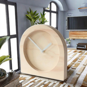 Reloj de mesa de madera, reloj de escritorio de madera, reloj de madera moderno, reloj de mesa minimalista, reloj de madera para decoración del hogar - Product Image 3