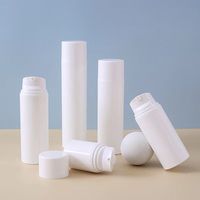 Flacon pompe sans air en PET plastique 30ML 50ML 100ML avec boucle pour lotion, shampoing, sérum, crème – Contenant de distribution