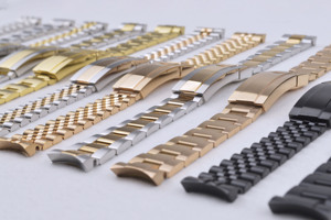 สายนาฬิกาสแตนเลสสตีลหรูหราพับได้20มม. พร้อมท่อนไม้904L น้ำอุปกรณ์เสริมที่ระบายอากาศได้ - Product Image 2