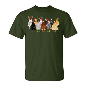 Camiseta Merry Chickmas de Navidad con diseño de sombrero de Papá Noel y luces - Product Image 1